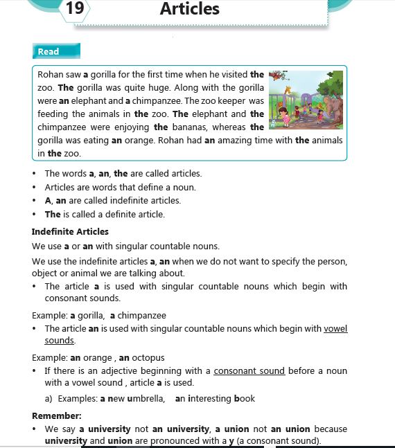 Standard 5 English Grammar Galaxy Articles