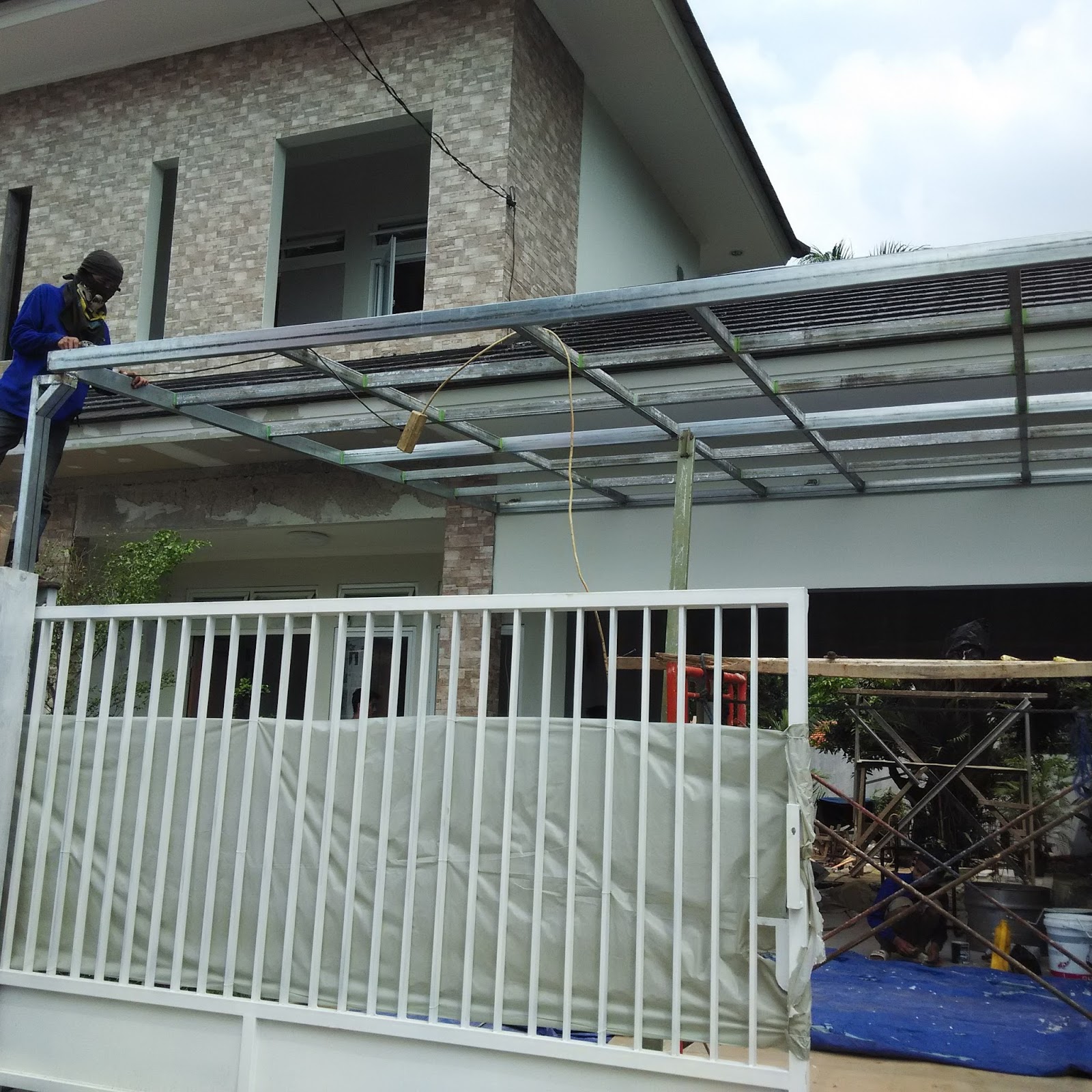 HARGA BAHAN DAN JASA CANOPY ,TERALIS JENDELA RUMAH,PAGAR 