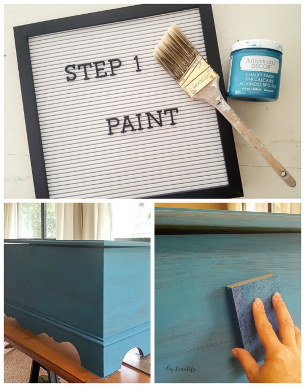 Blanket Chest Makeover with DIY Paint and Glaze DIY Beautify