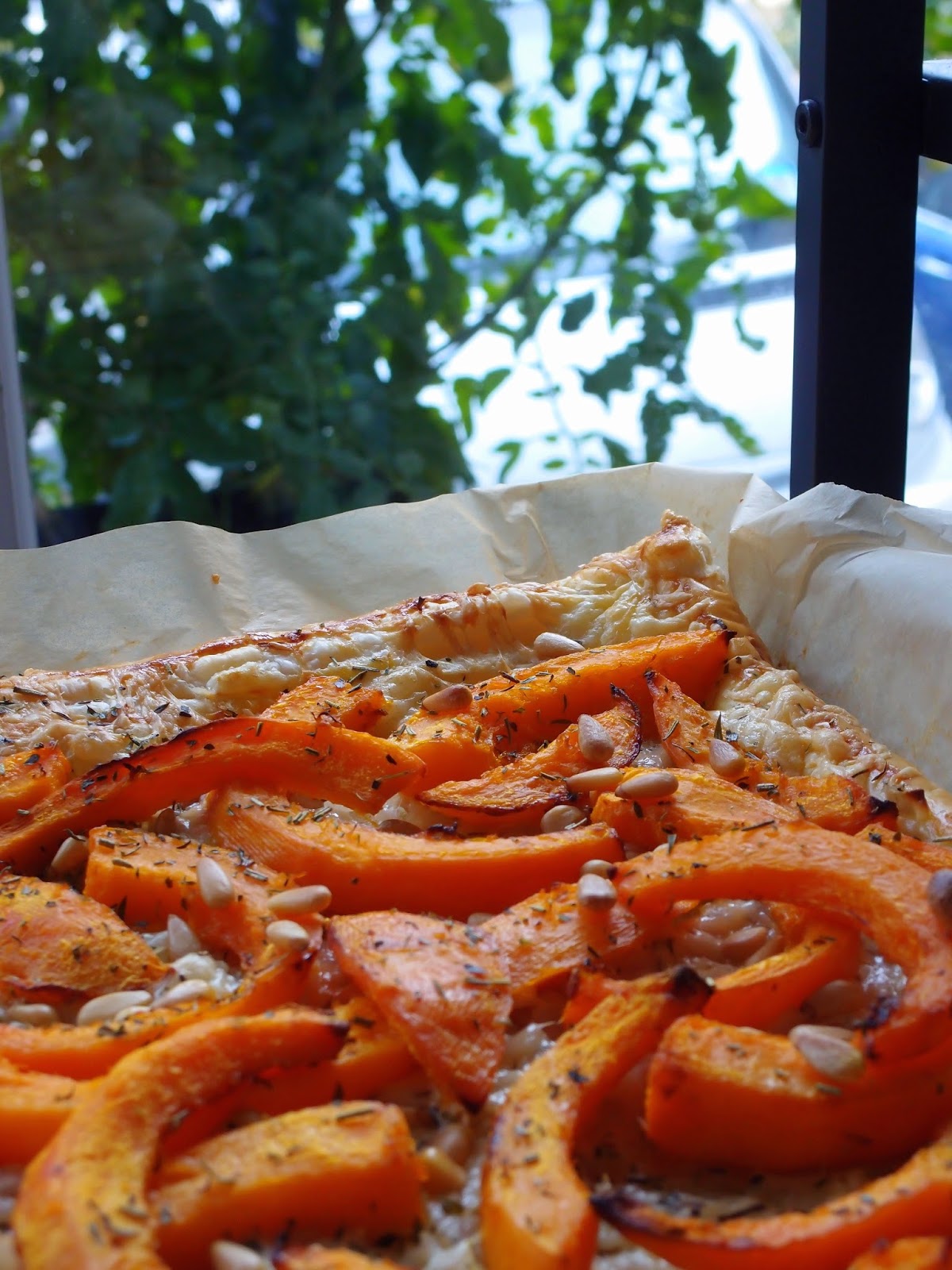 The VegHog Onion squash tart