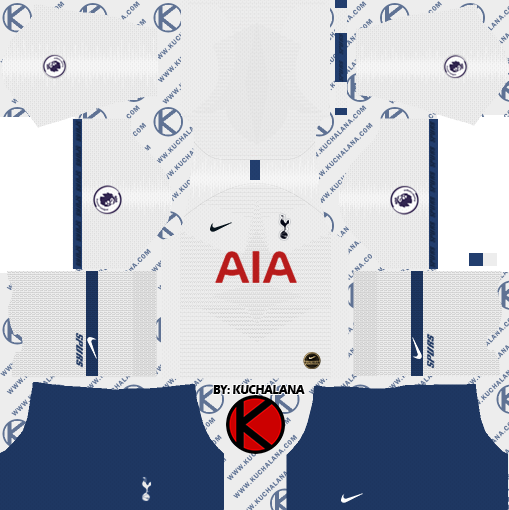 Tottenham Hotspur 2019/2020 Kit - Dream League Soccer Kits
