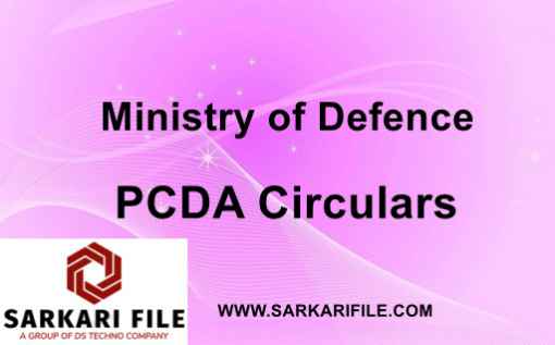 Defence Civilian Pensioners हेतु System for Pension Administration (Raksha) - SPARSH के क्रियान्वयन के सम्बन्ध में PCDA Circular 05