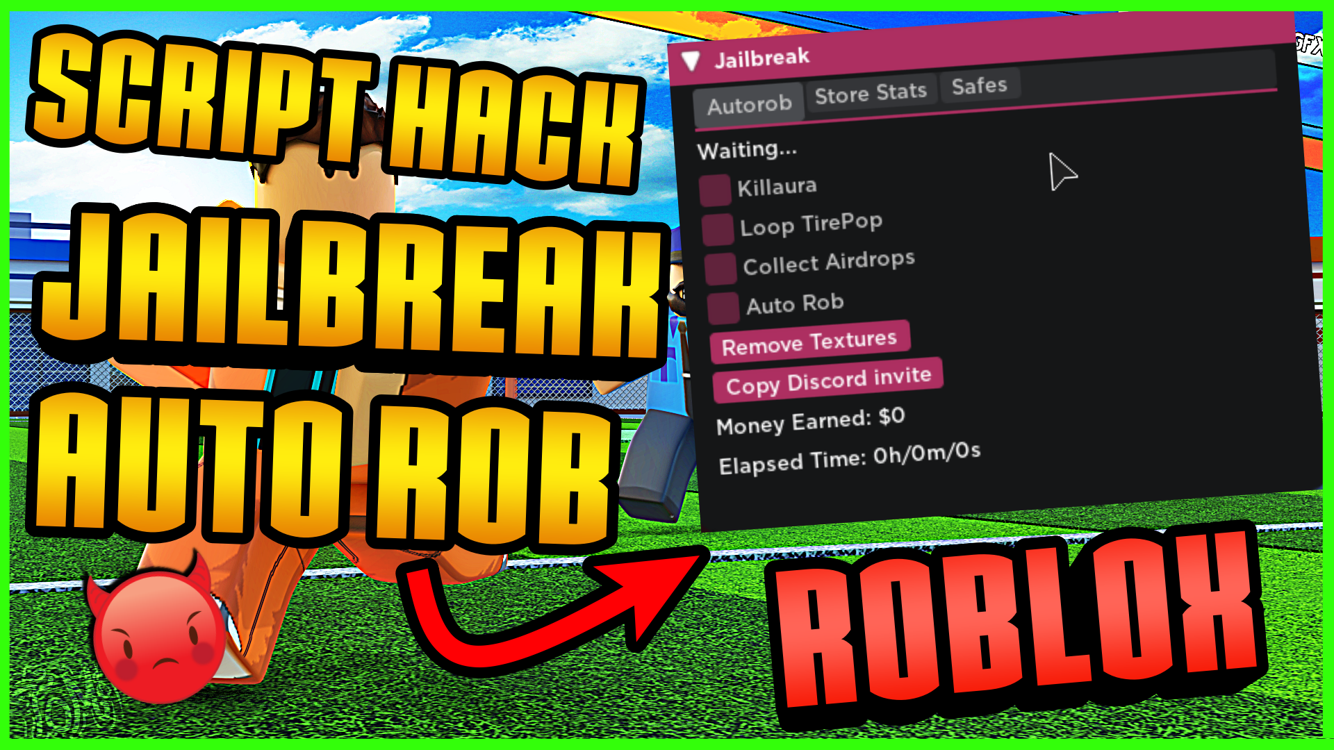 SCRIPT HACK Jailbreak AUTO ROB Roblox 2021