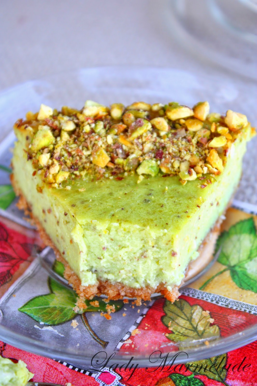 Lady Marmelade Pistachio cheesecake!