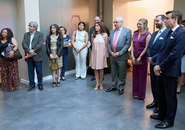 Hereditary Grand Duke Guillaume and Hereditary Grand Duchess Stéphanie attended the opening of the exhibition 