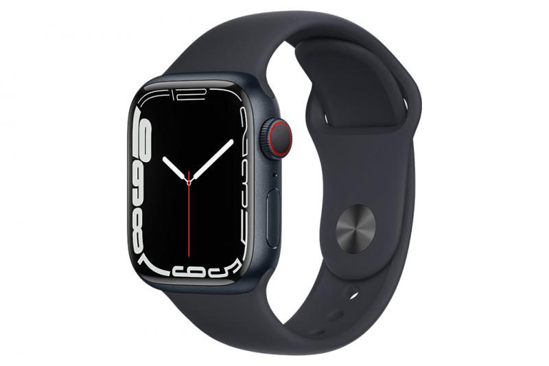 Đồng hồ Apple Watch Series 7 4G 41mm Midnight – Viền nhôm, Dây cao su – MKHQ3VN/A – Hàng chính hãng