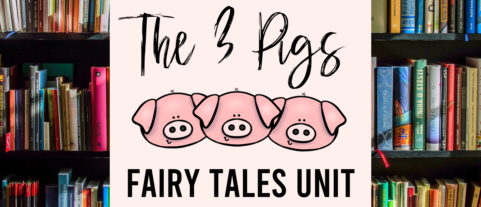 The Three Little Pigs Fairy Tales activities unit with Common Core aligned literacy companion activities for First Grade and Second Grade