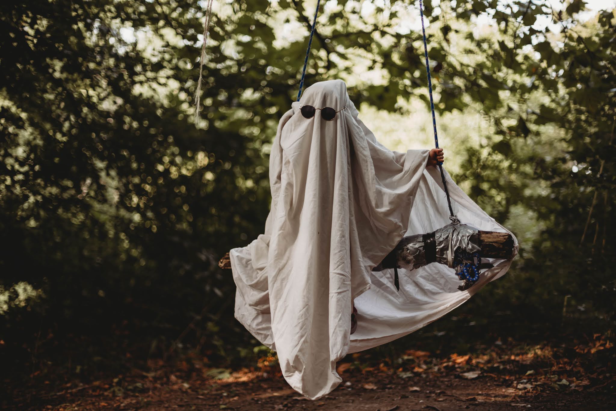 Bedsheet ghost photoshoot