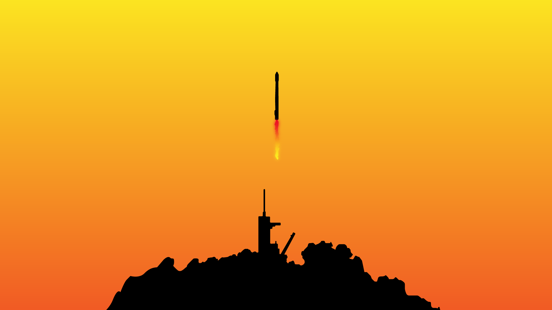 SPACEX FALCON 9 WALLPAPER MINIMALIST