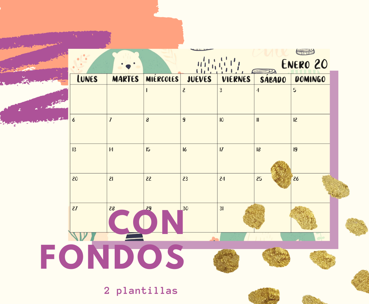 Calendario Febrero 2020 Para Imprimir Bonitos 2020 Mensual Enero