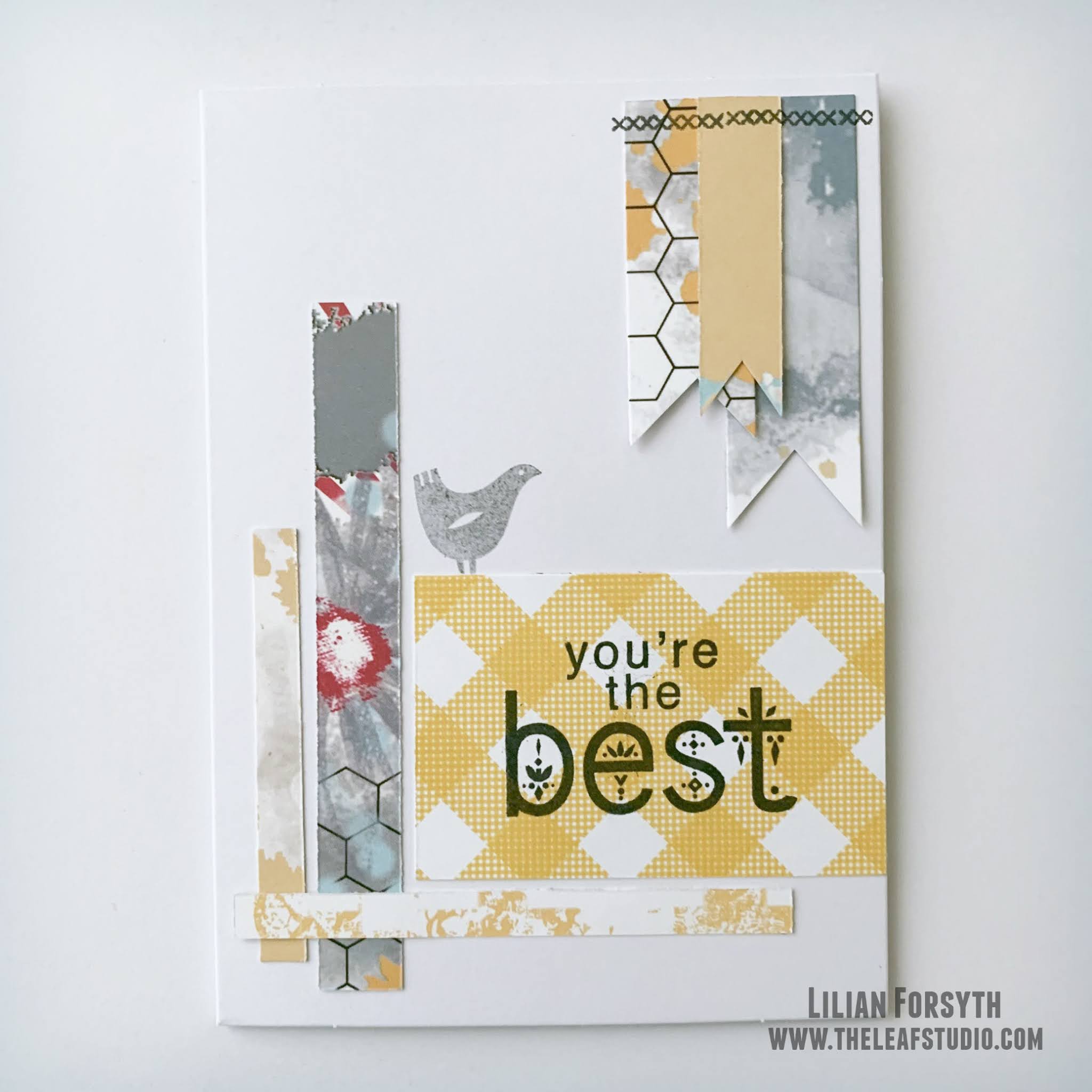 Mixed Media {Mon}: Mess-Free Mixed Media Cards - The Leaf Studio