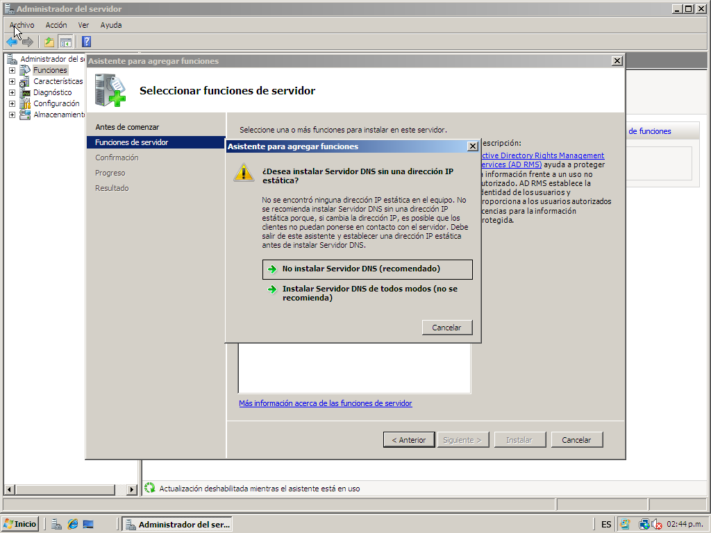 INSTALA Y CONFIGURA APLICACIONES Y SERVICIOS: INSTALA Y CONFIGURA DNS