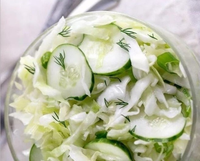 Low Carb Cabbage & Cucumber Salad salad keto
