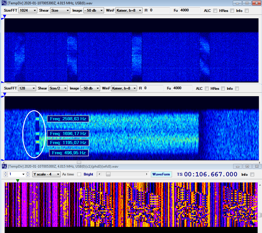 COMSEC transmissions using a S4285 variant (2) | diario SWL I-56578 Antonio