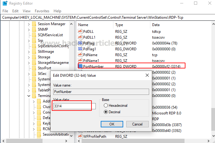 RDP penetration testing port 3389