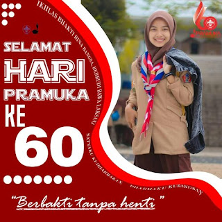 background twibbon hari pramuka ke 60 14 agustus 2021