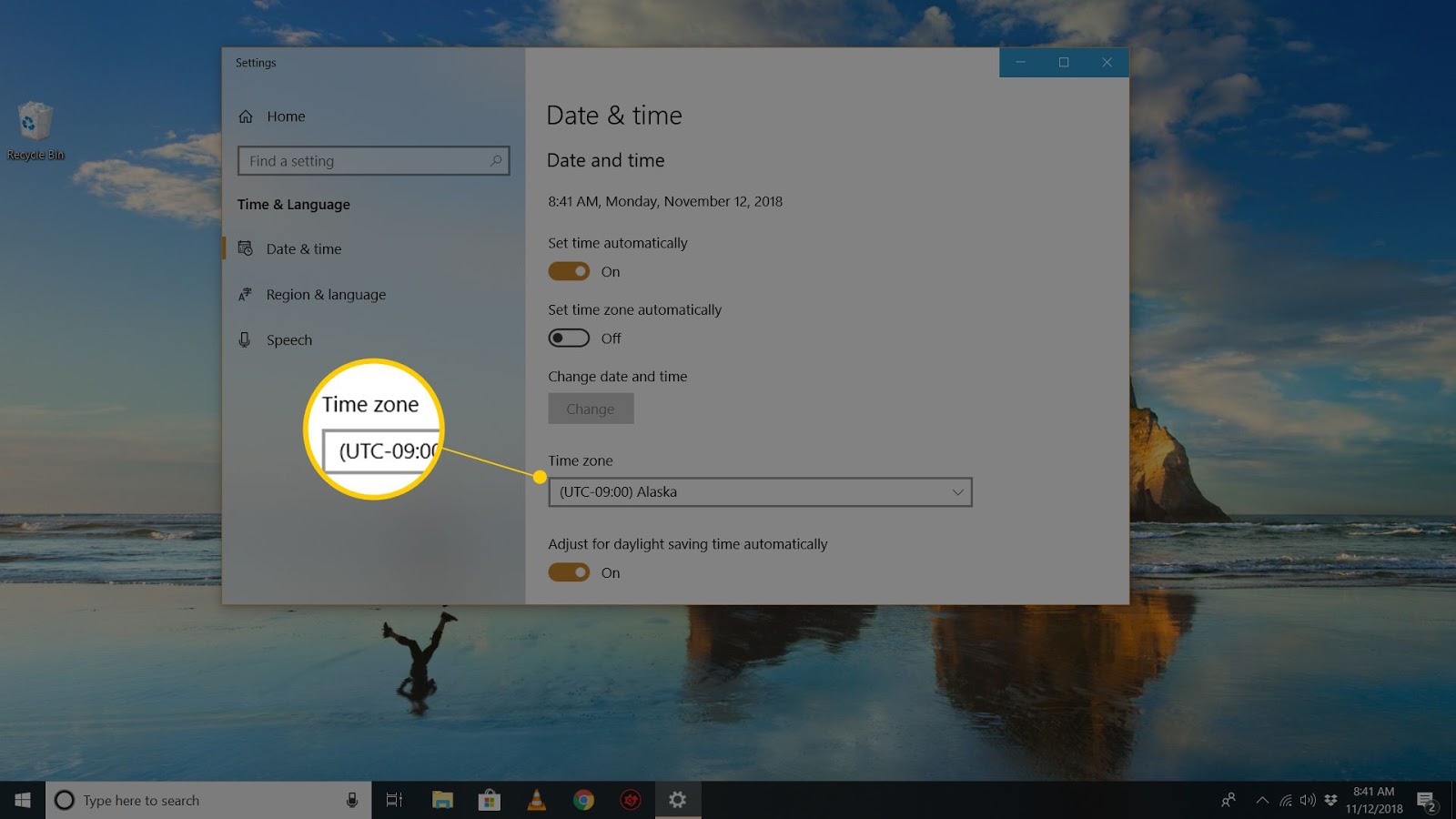 Fix Adjust for Daylight Saving Time is Grayed Out in Windows 10