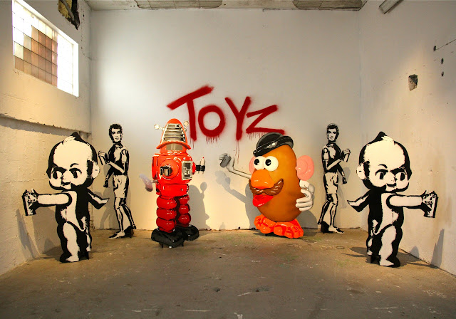 Indoor Murals and Installations By David Choe, Martin Whatson, DALeast, Ernest Zacharevic, M-City... For Nuart 2013.