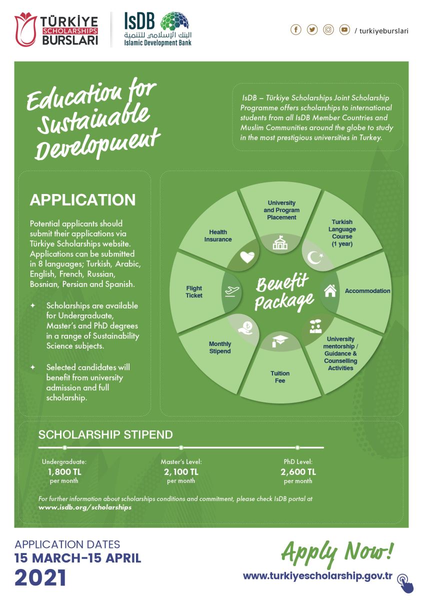 IsDB-Türkiye Scholarships
