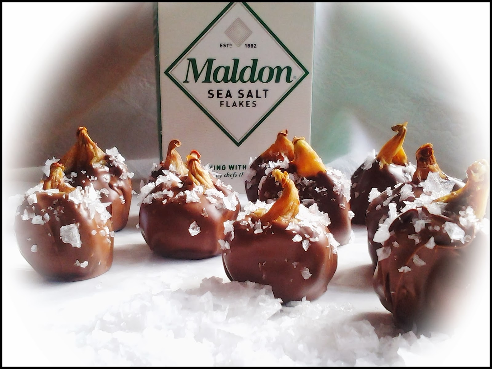 Chocolate Dipped Figs with Sea Salt