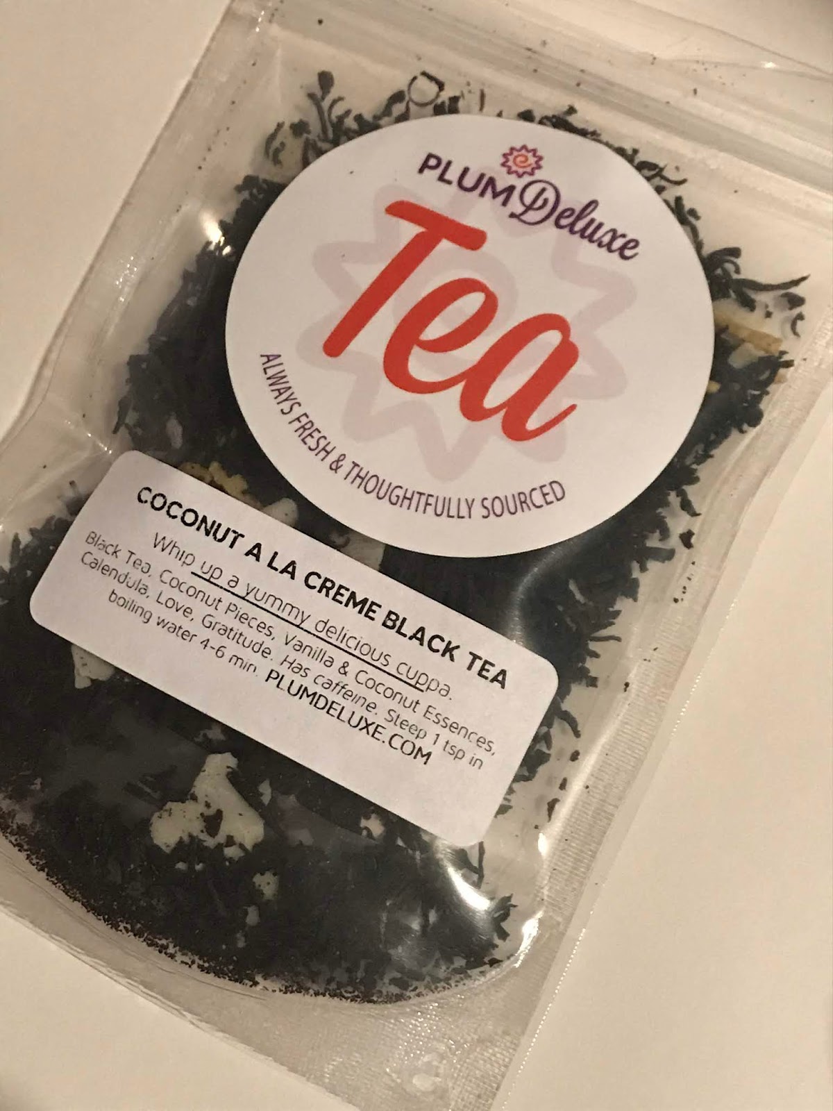 Tea With Friends Coconut A La Creme Black Tea from Plum Deluxe