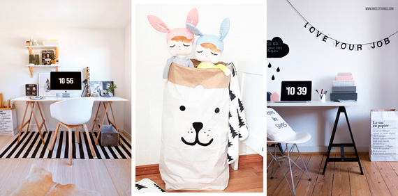 macetero de papel de moda