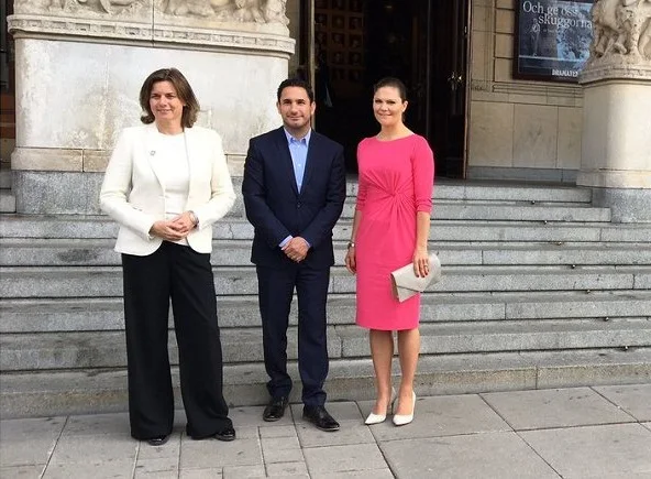 Crown Princess Victoria wore By Malene Birger pumps and carried By Malene Birger Koonia Clutch bag