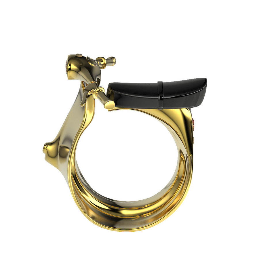 Do you want to have a classic scootershaped ring?
