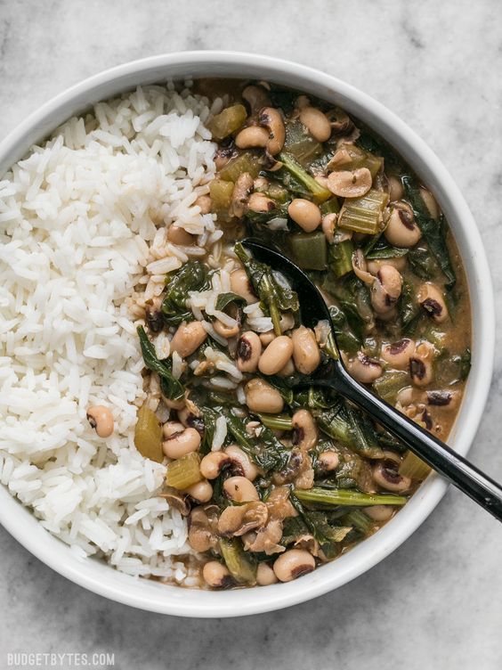 Slow Simmered Black Eye Peas and Greens Simple Recipe Ideas