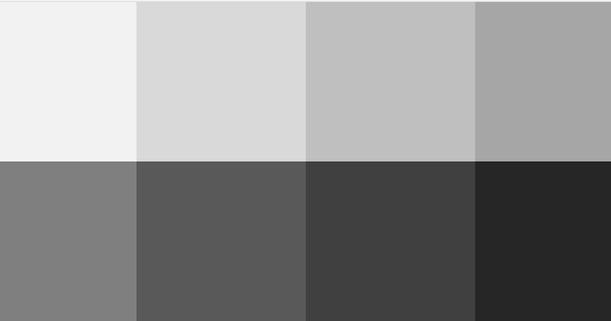 Kode Warna Abu-abu Gray Shades HEX RGB - 237 Design