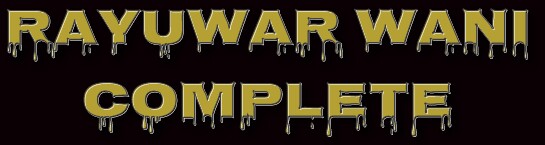 RAYUWAR WANI CHAPTER A RAYUWAR WANI CHAPTER A