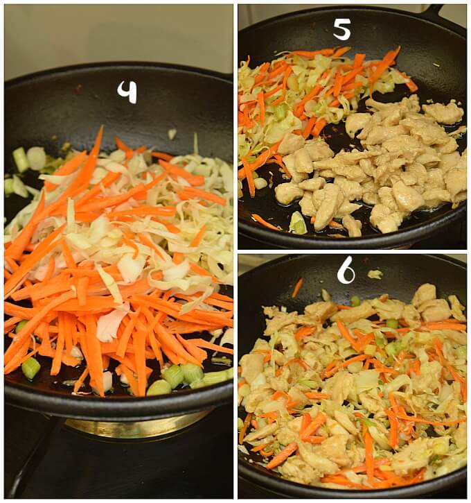 how to make chicken noodles stir fry