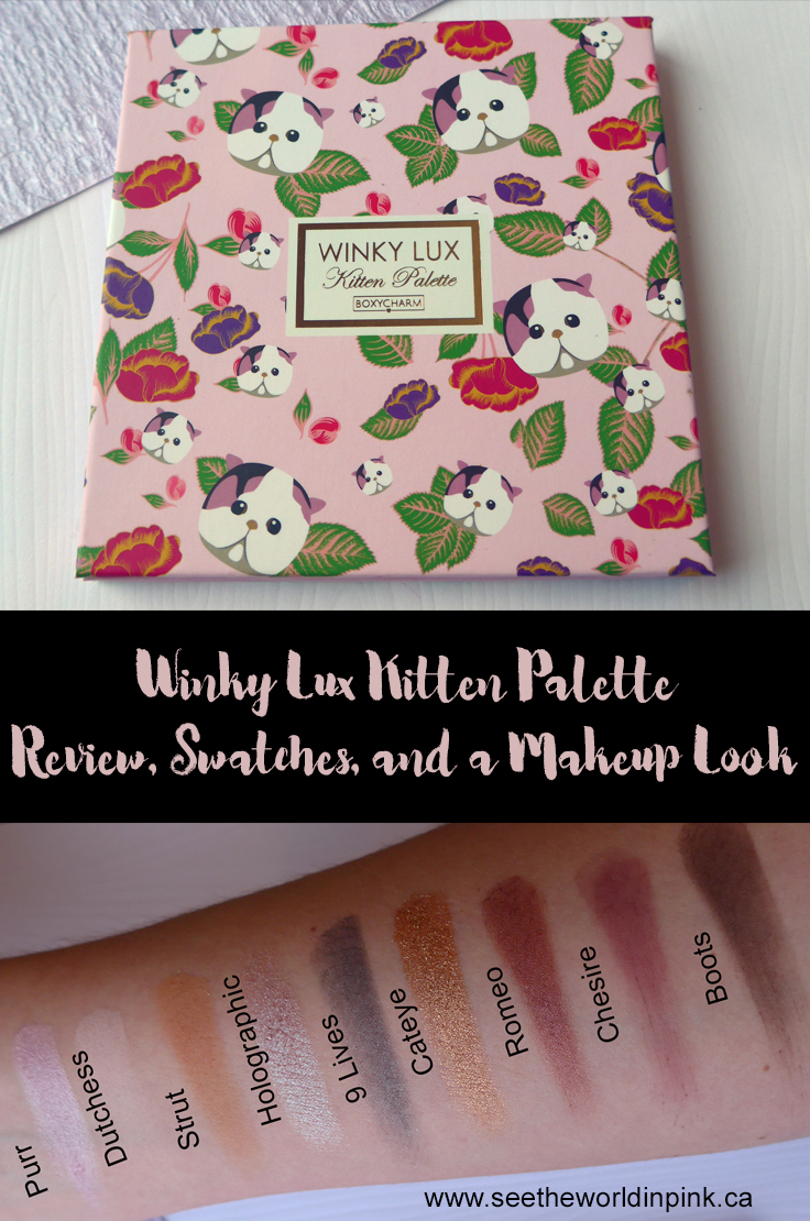 Winky Lux Kitten Palette - Review, Swatches and Makeup Look!
