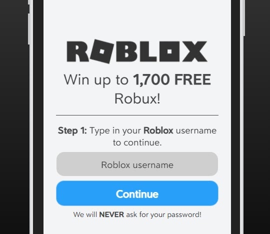 password robux