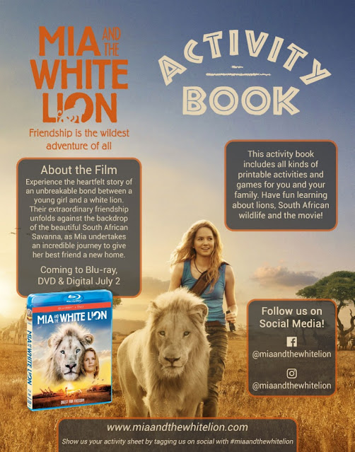 Mia and the White Lion: Free Printable Activity Book.