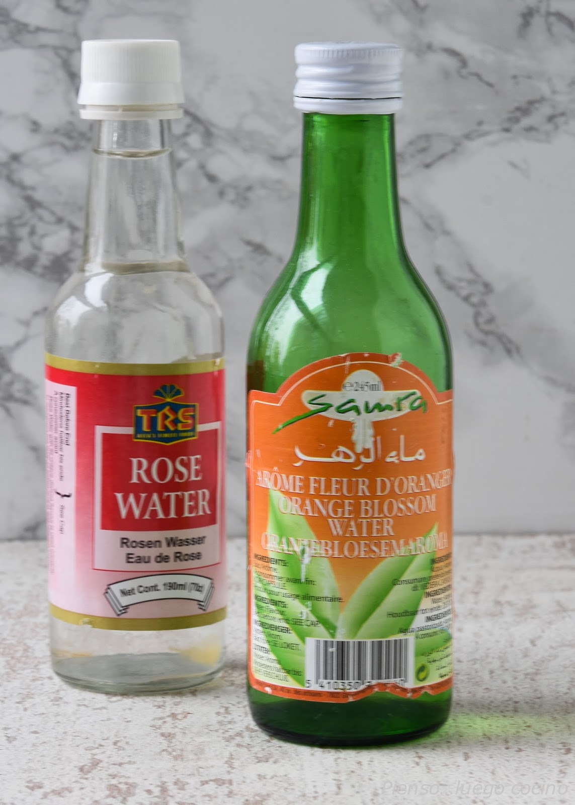 Piensoluego cocino: Agua de azahar / Agua de rosas