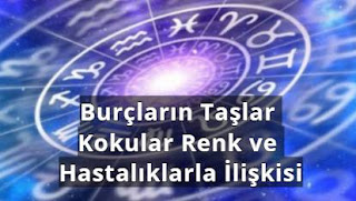 Burçların Taşlar Kokular Renk ve Hastalıklarla İlişkisi Burçların Taşlar Kokular Renk ve Hastalıklarla İlişkisi