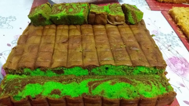 Resipi Kek Majerin Pandan Coklat By Azlina Ina Engku Muzahadin