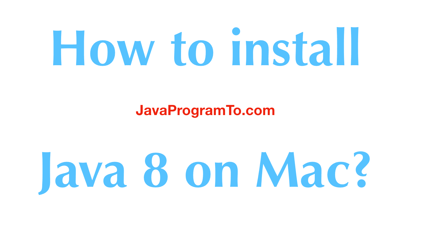 install java 8 mac os x