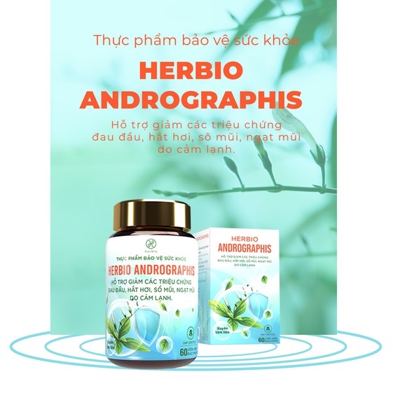 VIÊN UỐNG HERBIO ANDROGRAPHIS – HỖ TRỢ CẢM LẠNH – HERBIO