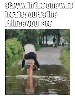 stay with the one who treats you as the Prince you are