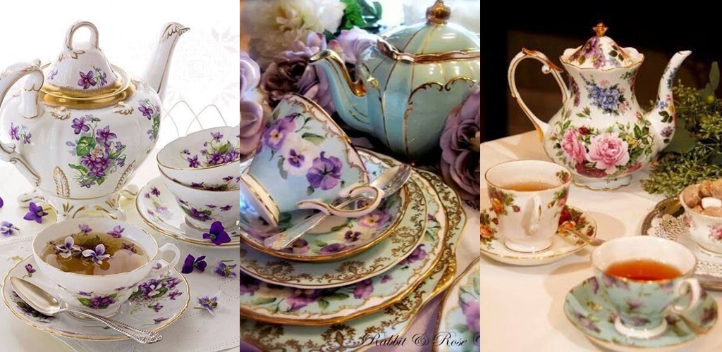 chá, louças, porcelana, decoração, xícaras, bule, aparador, renda, café da tarde, chá das cinco, chá das 5, tea five, 