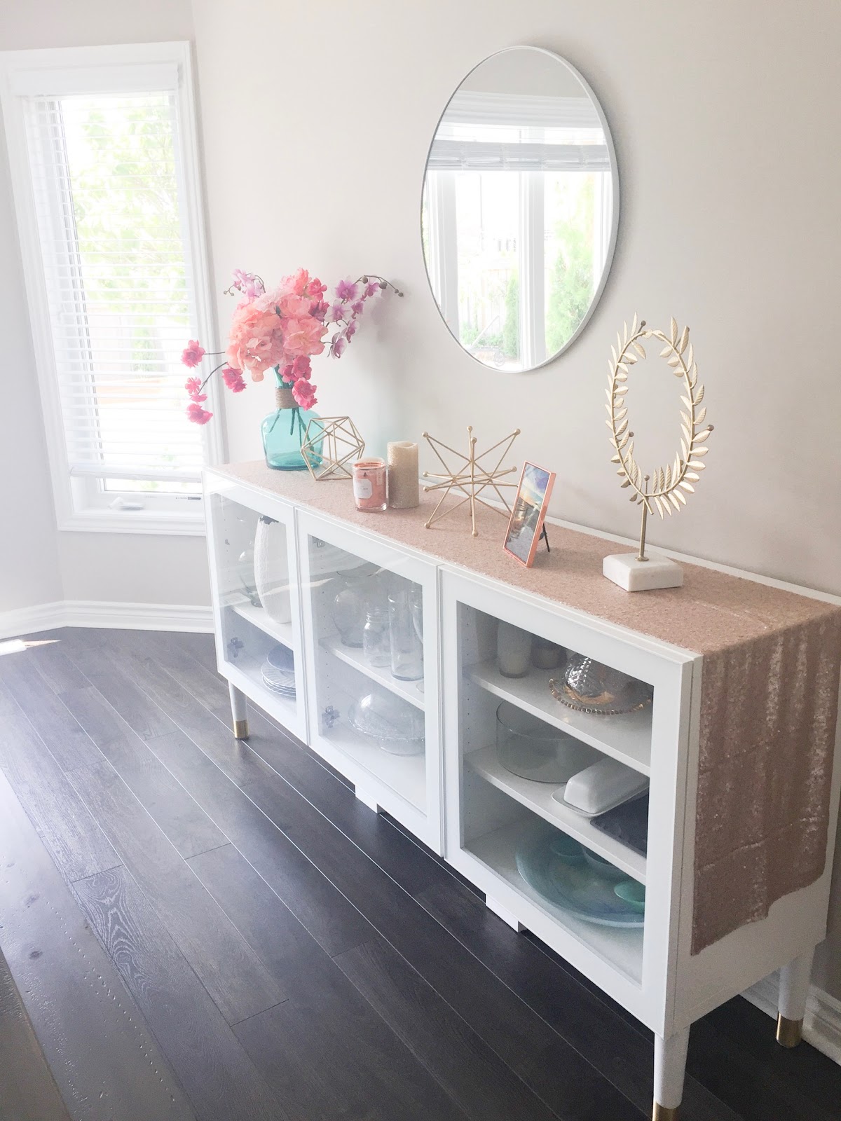 A Touch of Glitter IKEA DIY Buffet Table/Sideboard