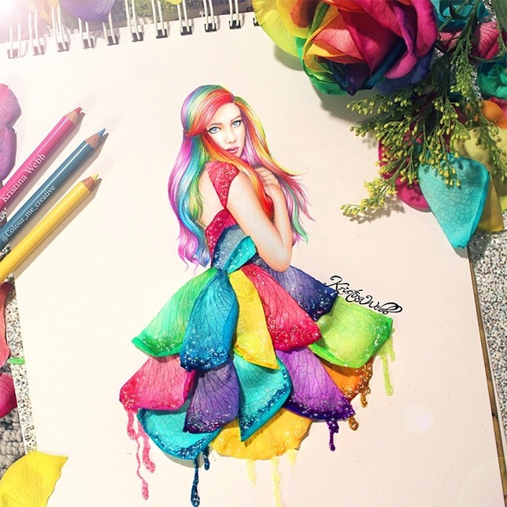 Smarty Design: Artista de 19 años utiliza las flores y productos de  alimentación para completar coloridos dibujos