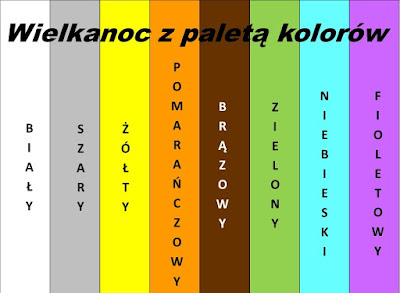 Wielkanoc z paletą kolorów