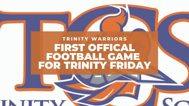 First official football game for Trinity Christian School Warriors on Friday