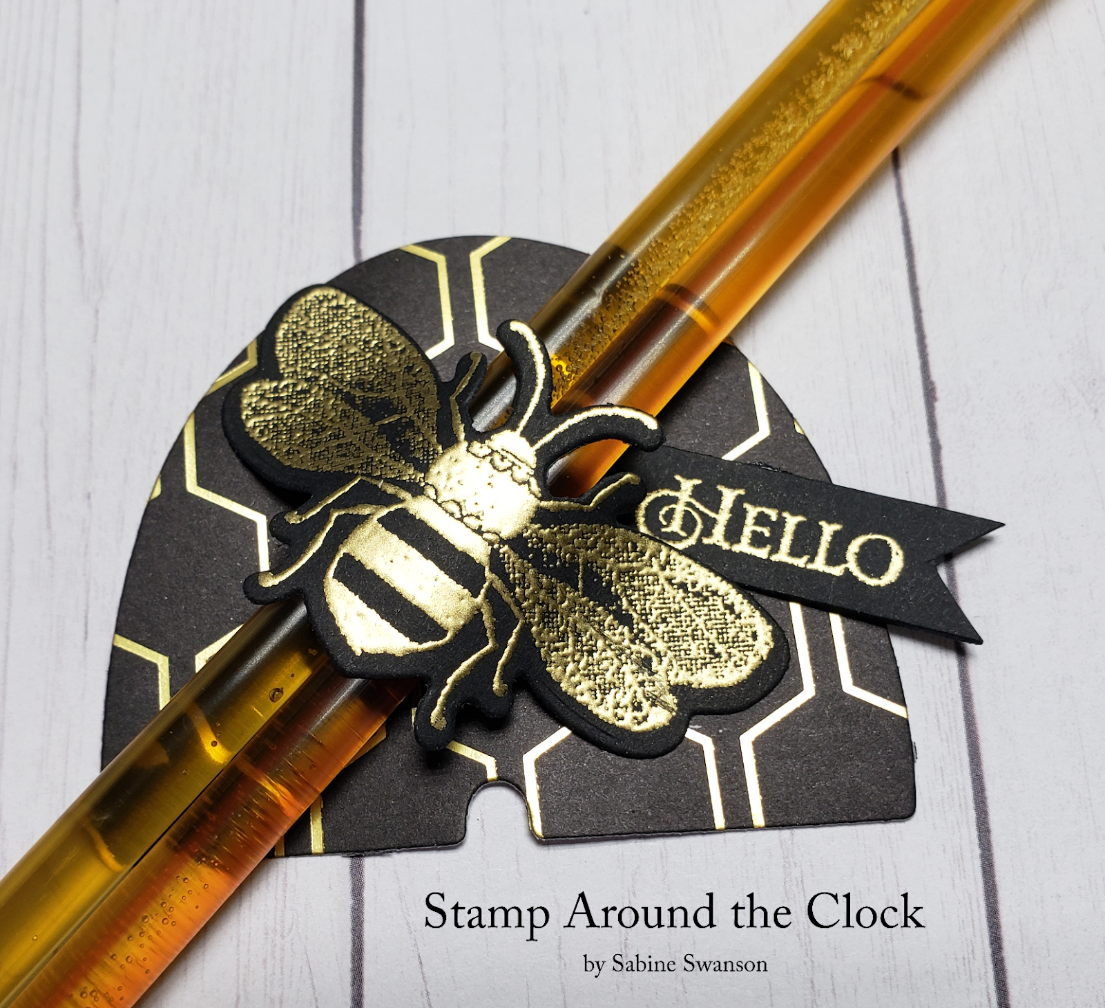 Stamp Around The Clock: Honey Bee Table Decorations