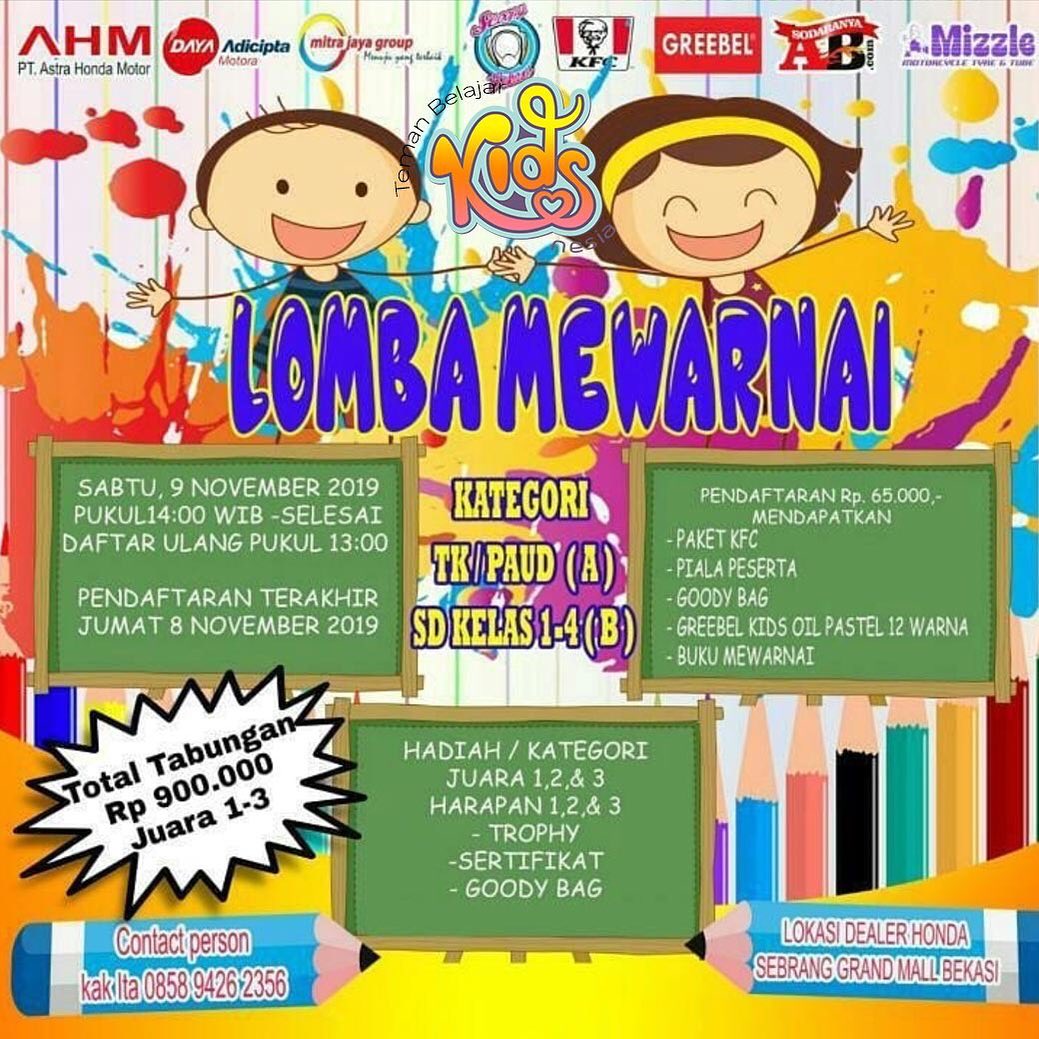 Lomba Mewarnai 2019 - lomba menggambar dan mewarnai 2021