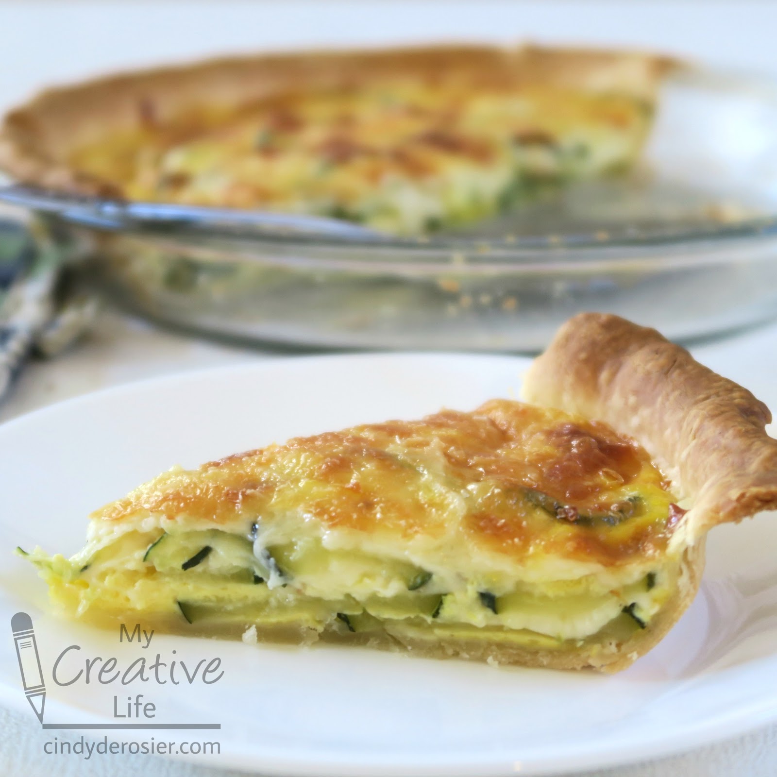 Cindy deRosier My Creative Life Easy Zucchini Quiche