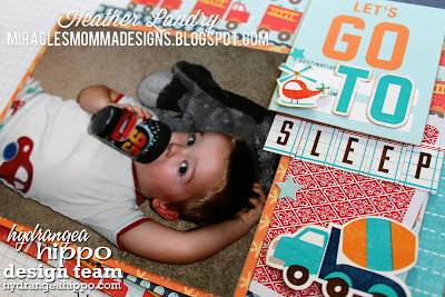 Scrapbook Page_Little Boy_Firetruck